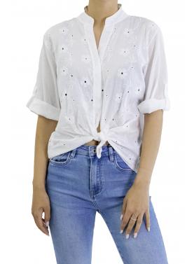 Camicia con ricami "Mani"